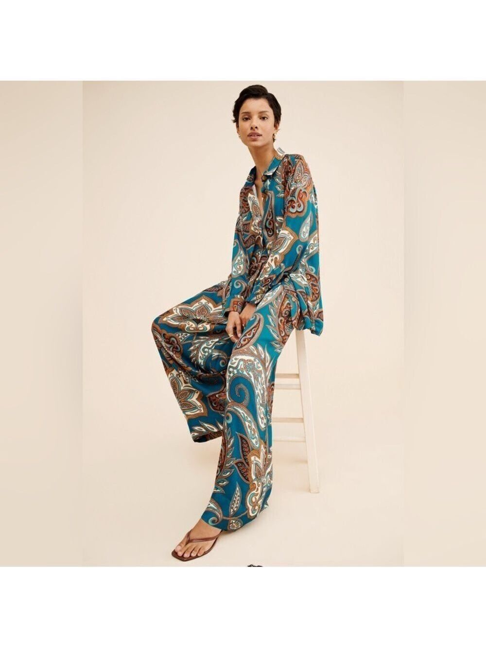 Farm Rio Leopard Paisley Pants
